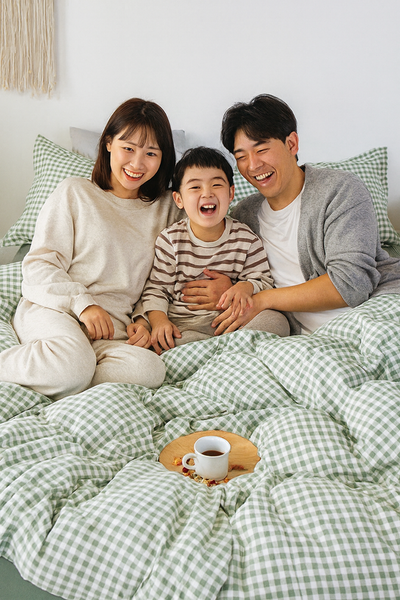 Bộ Drap & Chăn Chần Cotton Bygu 160X200 (5 Món) 1003