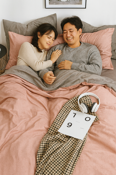 Bộ Drap & Chăn Chần Cotton Bygu 160X200 (5 Món) 1003