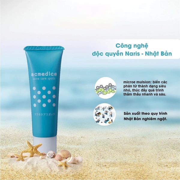Gel ngăn ngừa mụn Naris Acmedica Spots 50G
