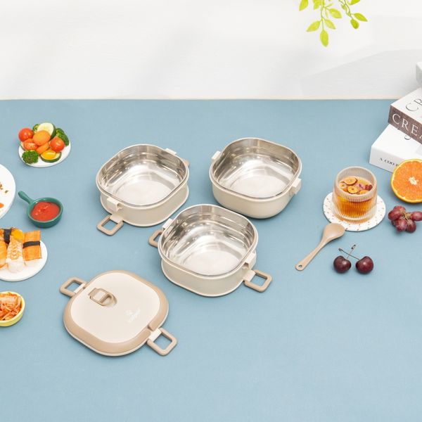 Hộp cơm 2 tầng Inox 304 Kalpen AR10 và AR11