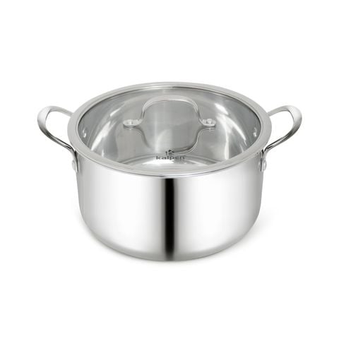 Bộ nồi chảo 5 món Inox 304 liền khối Kalpen Kampfer KF3 16-20-24 chảo 26cm