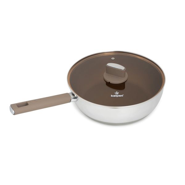 Chảo Inox 304 liền khối phủ Titanium Kalpen Shield