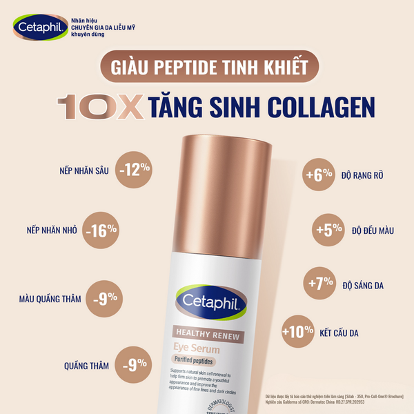 Serum tinh chất chống lão hóa vùng da quanh mắt, dịu lành cho da nhạy cảm CETAPHIL HEALTHY RENEW EYE SERUM 15ML