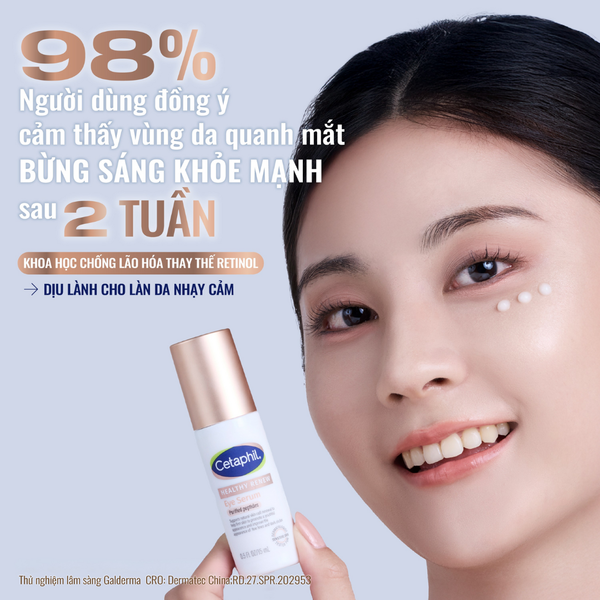Serum tinh chất chống lão hóa vùng da quanh mắt, dịu lành cho da nhạy cảm CETAPHIL HEALTHY RENEW EYE SERUM 15ML