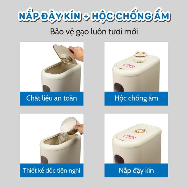THÙNG ĐỰNG GẠO THÔNG MINH TG0110