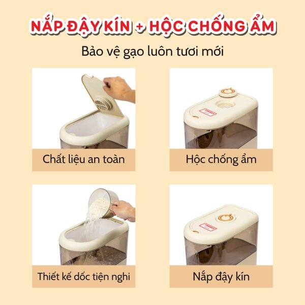 THÙNG ĐỰNG GẠO THÔNG MINH TG0205 - TG0310