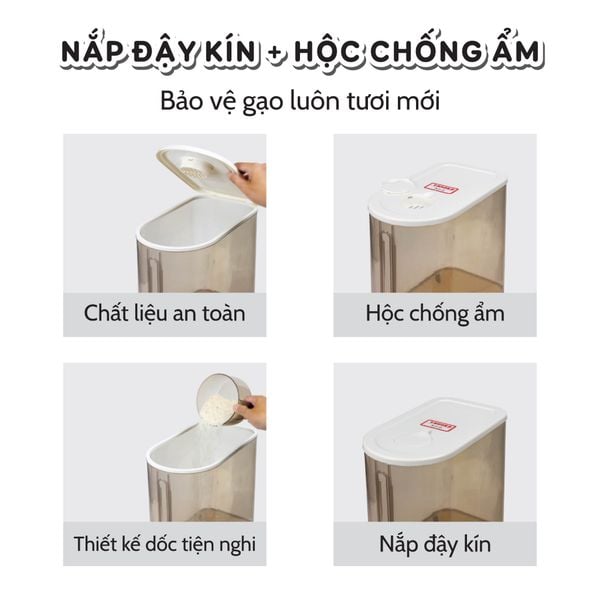 THÙNG ĐỰNG GẠO THÔNG MINH TG0205 - TG0310