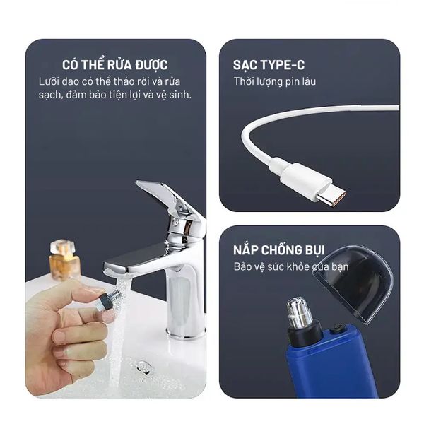 Máy tỉa lông mày - lông mũi Hyundai