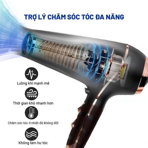 Máy sấy tóc Hyundai Đen