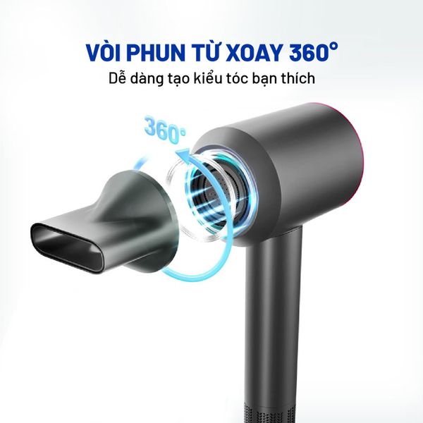 Máy sấy tóc Hyundai Đen