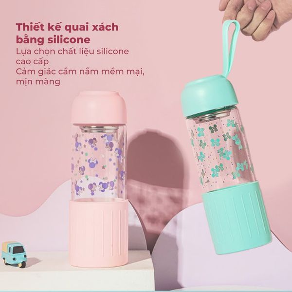 Bình nước thủy tinh 460ml - HM8073