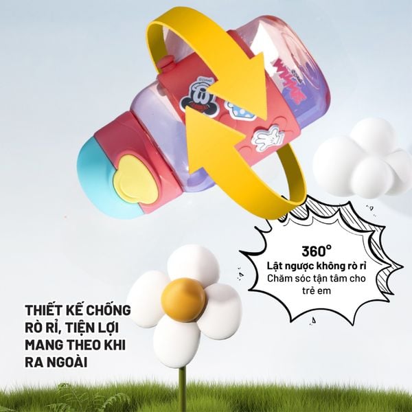 Bình nước nhựa 560ml - HM8128