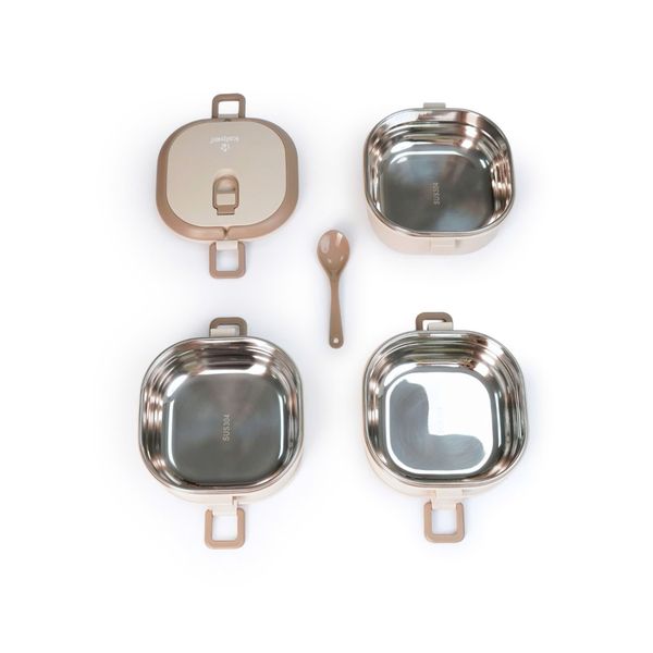 Hộp cơm 2 tầng Inox 304 Kalpen AR10 và AR11