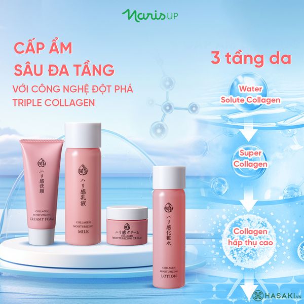 Sữa Dưỡng Da Naris Cosmetics Collagen Ngăn Ngừa Lão Hóa 150ml Collagen Moisturizing Milk