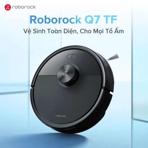 Roborock Q7 TF Đen - Robot Hút Bụi Lau Nhà Thông Minh