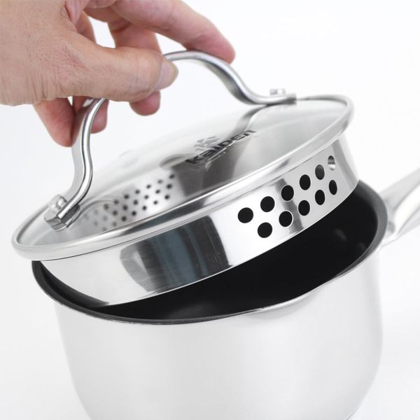 Quánh Inox chống dính 5 lớp đáy Kalpen Lermat L14 & L16