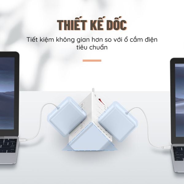 Ổ Cắm Điện Đa Năng LDNIO SC10610 10 Chấu 05 Cổng USB-A 01 Cổng Type-C