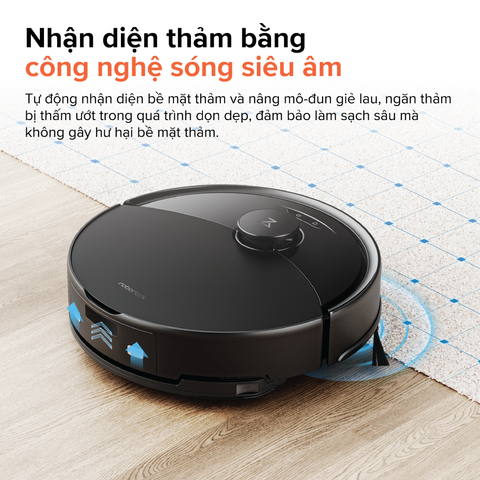 Roborock Q10 VF Đen - Robot Hút Bụi Lau Nhà Thông Minh