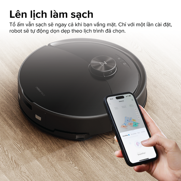 Roborock Q10 VF Đen - Robot Hút Bụi Lau Nhà Thông Minh