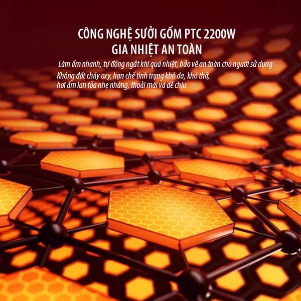 Máy Sưởi Gốm PTC Kalpen E10 Công Suất 2200W