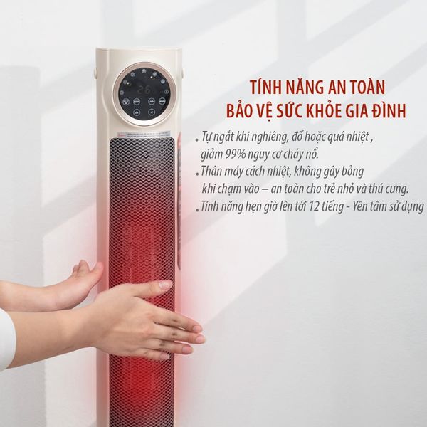 Máy Sưởi Gốm PTC Kalpen E10 Công Suất 2200W