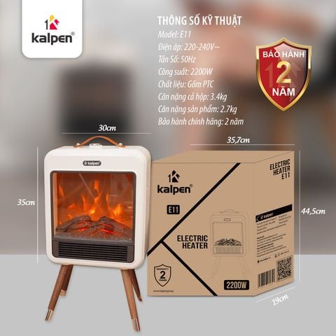 Máy Sưởi Gốm PTC Kalpen E11 Công suất 2200W