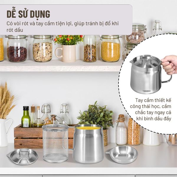 Nồi chiên inox đa năng 2L Tanaka - FRY-IN2L