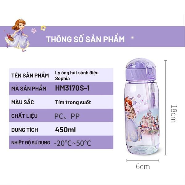 Bình nước nhựa 450ml - HM3170