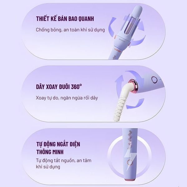 Máy uốn tóc tự động Hyundai