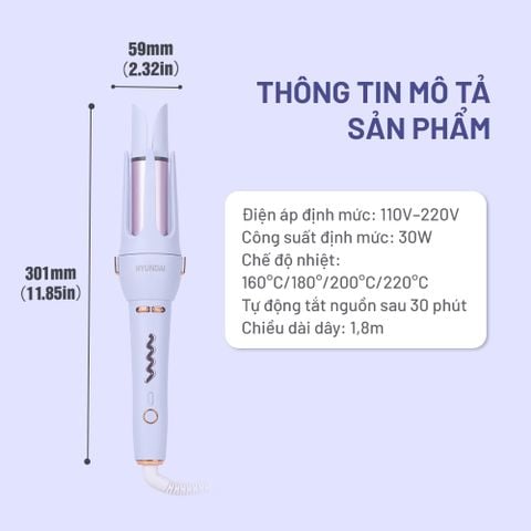 Máy uốn tóc tự động Hyundai