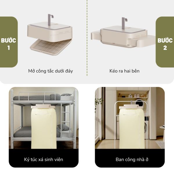 máy sấy quần áo gấp gọn PHDZ-25