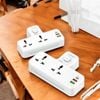 Ổ Cắm Điện Mở Rộng LDNIO SC2311 Gồm 2 Chấu 2 cổng USB-A