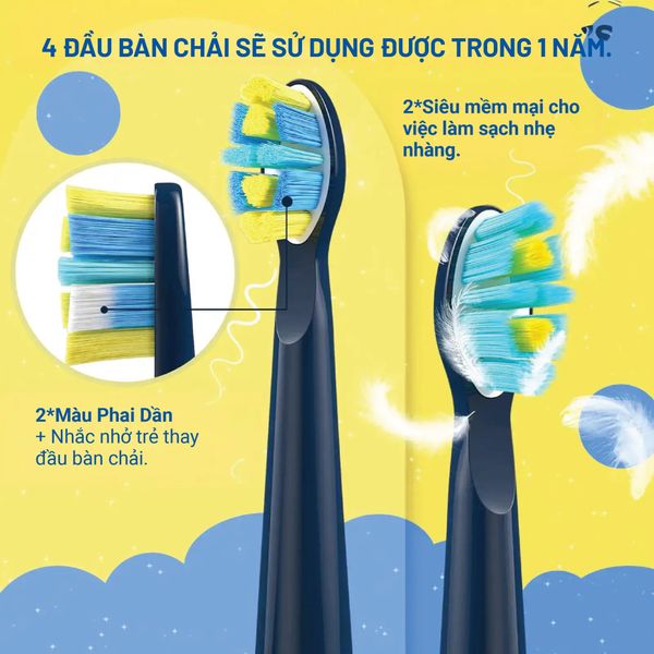 Bàn Chải Điện Seago Cho Bé SG2303 ( Nhiều Màu Sắc )
