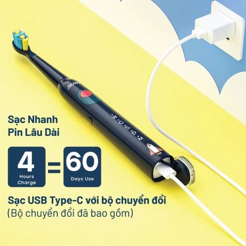 Bàn Chải Điện Seago Cho Bé SG2303 ( Nhiều Màu Sắc )