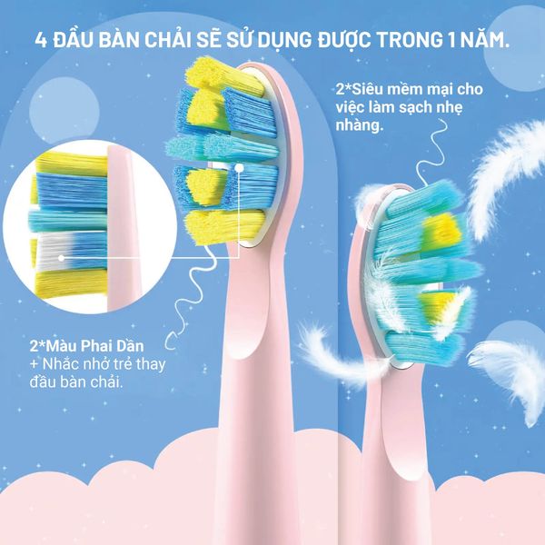 Bàn Chải Điện Seago Cho Bé SG2303 ( Nhiều Màu Sắc )