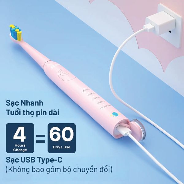 Bàn Chải Điện Seago Cho Bé SG2303 ( Nhiều Màu Sắc )