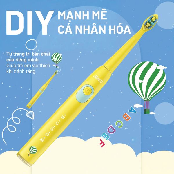Bàn Chải Điện Seago Cho Bé SG2303 ( Nhiều Màu Sắc )