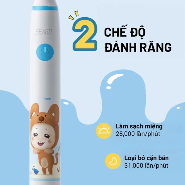Bàn Chải Điện Seago Cho Bé SG-567 ( Nhiều Màu Sắc )