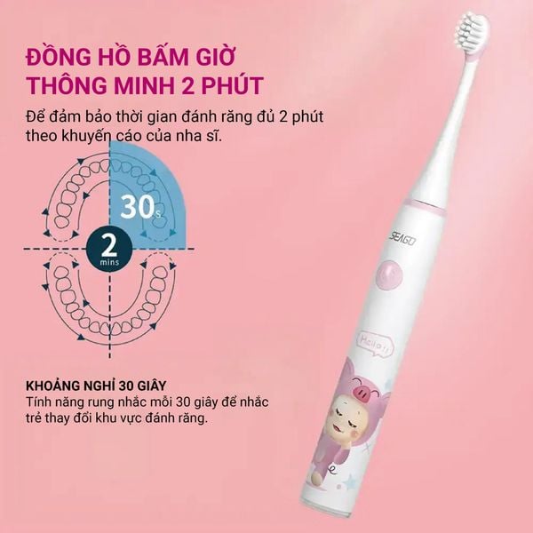 Bàn Chải Điện Seago Cho Bé SG-567 ( Nhiều Màu Sắc )