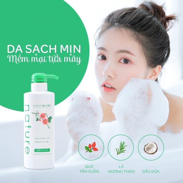 Sữa tắm hương thơm thiên nhiên NATURE- BODY SOAP 500ML