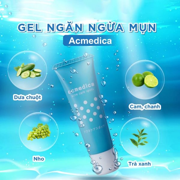Gel ngăn ngừa mụn Naris Acmedica Spots 50G