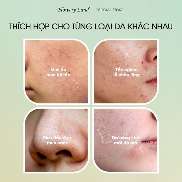 Sáp Tẩy Trang Avocado FLOWERY LAND 60G Làm Sạch Sâu Make-up Dày Dễ Nhũ Hóa Không Bết Rít & Dưỡng Cho Da Nhạy Cảm