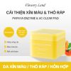 Toner Pad Chiết Xuất Đu Đủ & V-C FLOWERY LAND 190g Dưỡng Sáng Làm Đều Màu Da Mờ Thâm Sạm Cấp Ẩm Sâu