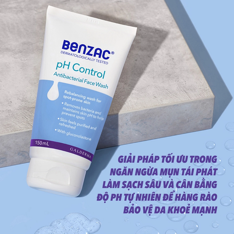 Sữa rửa mặt giúp diệt khuẩn & cân bằng pH - pH Control Antibacterial Wash 150ml