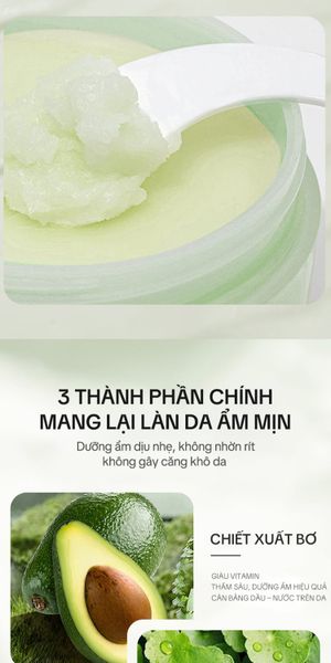 Sáp Tẩy Trang Avocado FLOWERY LAND 60G Làm Sạch Sâu Make-up Dày Dễ Nhũ Hóa Không Bết Rít & Dưỡng Cho Da Nhạy Cảm