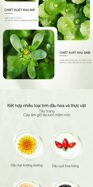 Sáp Tẩy Trang Avocado FLOWERY LAND 60G Làm Sạch Sâu Make-up Dày Dễ Nhũ Hóa Không Bết Rít & Dưỡng Cho Da Nhạy Cảm