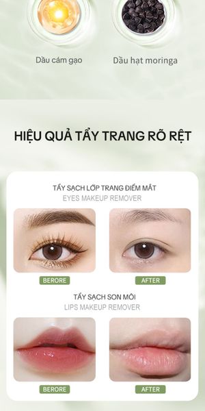 Sáp Tẩy Trang Avocado FLOWERY LAND 60G Làm Sạch Sâu Make-up Dày Dễ Nhũ Hóa Không Bết Rít & Dưỡng Cho Da Nhạy Cảm