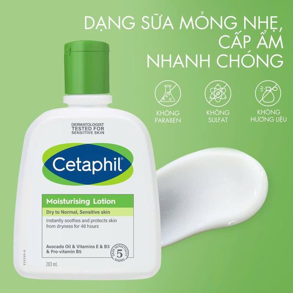 Sữa dưỡng ẩm toàn thân và da mặt Cetaphil Moisturizing Lotion 237ml