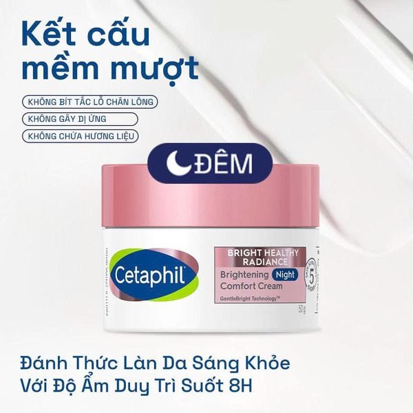 Kem dưỡng ẩm sáng da ban đêm Cetaphil Bright Healthy Radiance Brightening Night Comfort Cream 50g