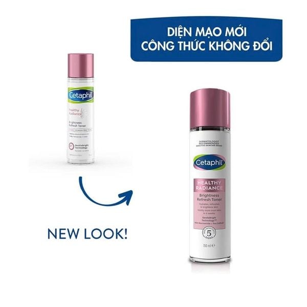 Nước cân bằng làm sáng dịu lành cho da nhạy cảm CETAPHIL BRIGHT HEALTHY RADIANCE BRIGHTNESS REFRESH TONER 150ML